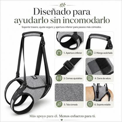 Arnés de soporte y apoyo para tu perro